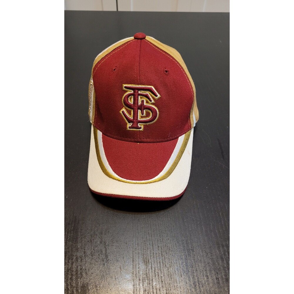 Florida State Seminoles Vtg Hat NCAA Adjustable Strap Side Logo FSU Cap Gold